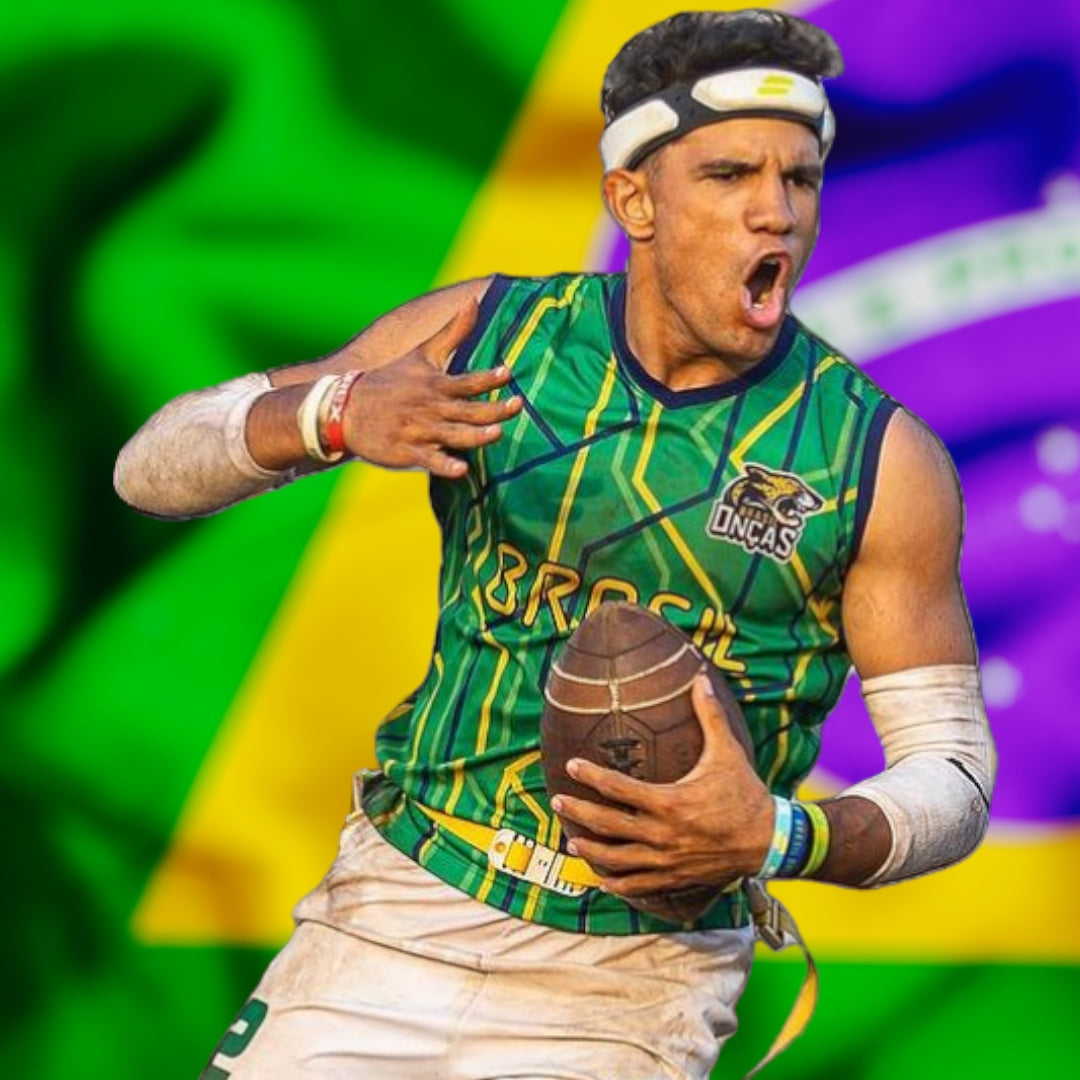 Brazil Flag Football protective headband